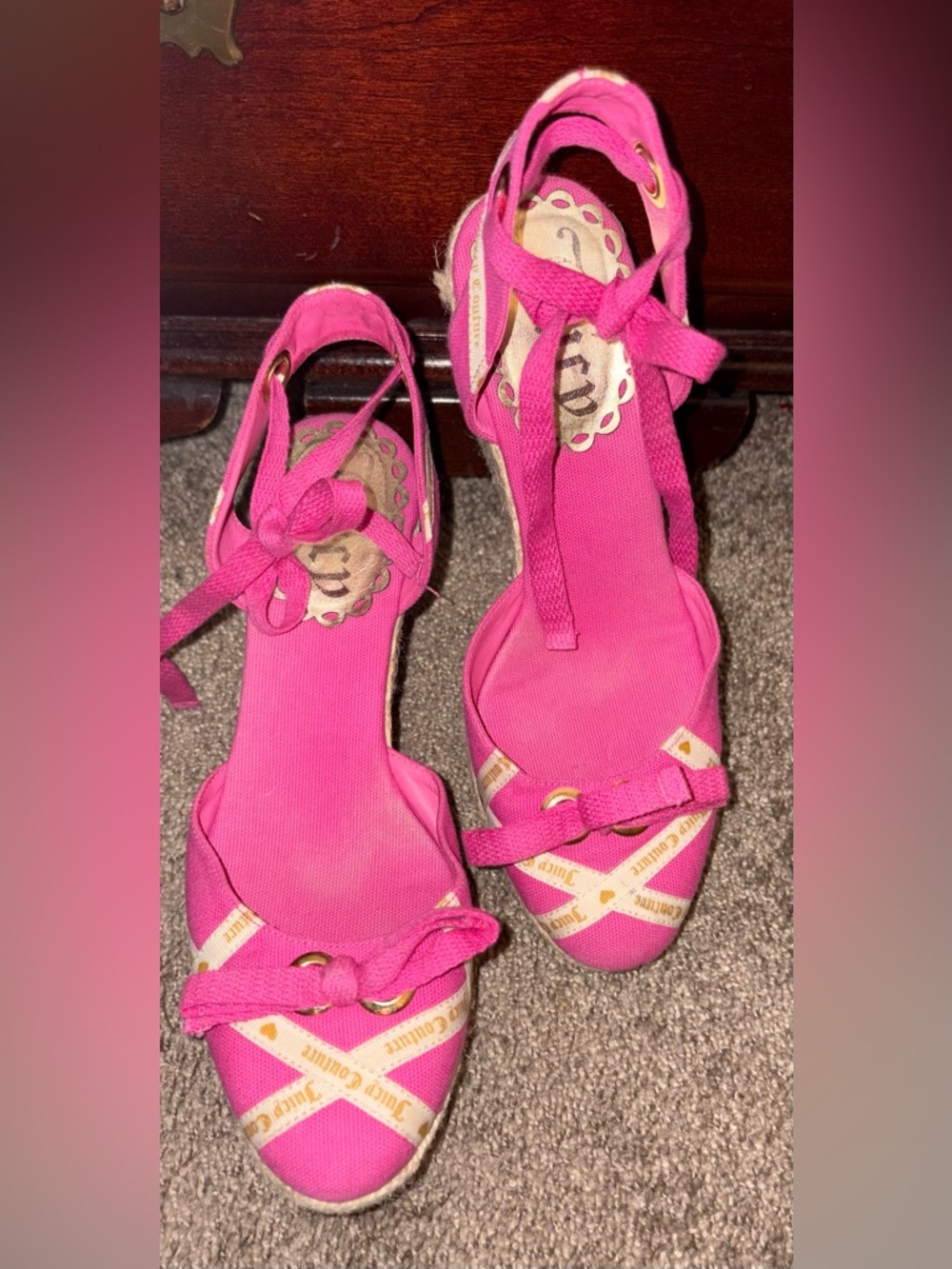 Juicy Couture Espadrille Wedge Shoes